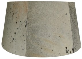 Šedo čierne tienidlo na lampu z hovädzej kože 50 cm - 40 * 50 * h 26 cm