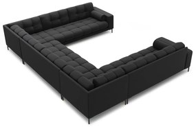 Tmavosivá rohová pohovka do "U" Bali – Cosmopolitan Design