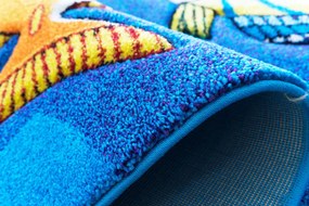 BE Koberec Smart Kids 22308 BLUE – modrý obdĺžnikový Rozmer: 120x180 cm