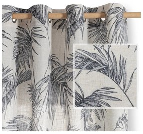 Sivý/krémovobiely záves 135x250 cm Palmera – Restilo