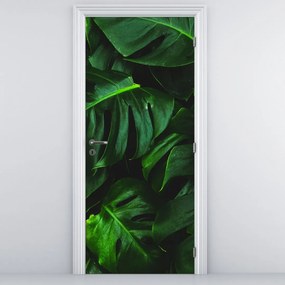 Fototapeta na dvere - Listy Monstery (95x205cm)