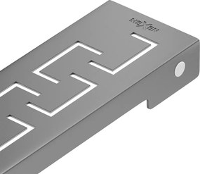Mexen Flat M15 krytka žľabu 90 cm, brúsený grafit, 1E24090