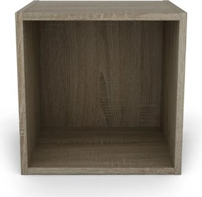 Nástenný regál s 1 priehradkou Jerry, dub sonoma