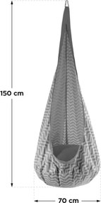 Detská hojdačka Doppo 20 sivá
