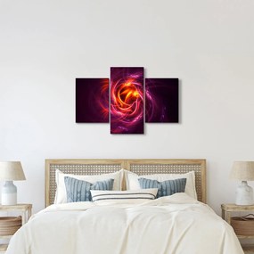 Obraz svietiacej modernej abstrakcie (90x60 cm)