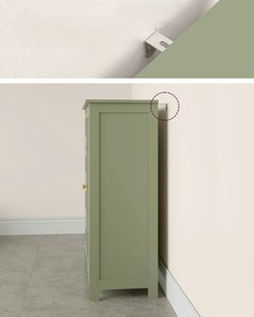 Koupelnová skříňka Vasagle Francesca zelená