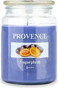 Sviečka v skle s viečkom CUKROVÁ SLIVKA 510 g