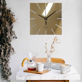 Nástenné hodiny minimalistický štvorcový dizajn | SENTOP X0099