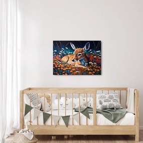 Obraz - Maľované srne (70x50 cm)