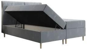 Manželská posteľ  Boxspring 180 cm Saruta (bordová) (s matracom a úložným priestorom). Vlastná spoľahlivá doprava až k Vám domov. 1047368