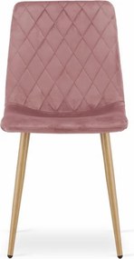 Set 4 kresiel TURIN - ružový zamat