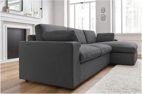 Tmavosivá rohová pohovka Belair – Bobochic Paris