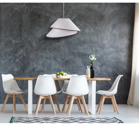 Duolla - Luster na lanku COCO 1xE27/40W/230V pr. 50 cm biela
