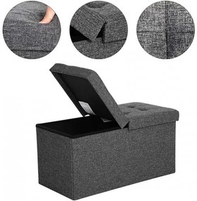 Lavička s úložným priestorom SONGMICS LSF46GYZ