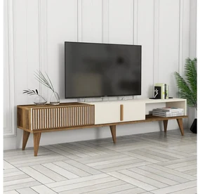 TV stolík/skrinka Tepeve (orech + krémová) . Vlastná spoľahlivá doprava až k Vám domov. 1095454