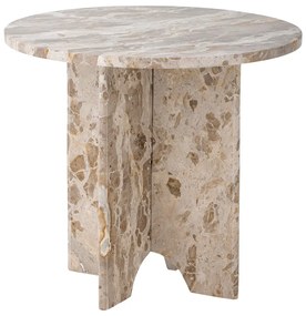 Mramorový okrúhly odkladací stolík ø 46 cm Jasmia – Bloomingville