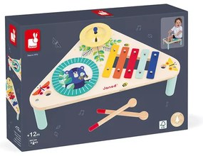 GIOIA - Hudobný stolček - bubon, činely a xylofón