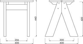 Zelená drevená záhradná stolička Navo – noo.ma