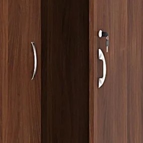 Šatníková skriňa s výsuvom ARRISTO LUX, 800 x 400 x 1836 mm, orech