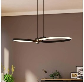 Eglo 901267 - LED Luster na lanku SERPINS LED/21W/230V 3000K čierna