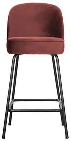 Barová stolička vogue velvet červená 64 cm MUZZA