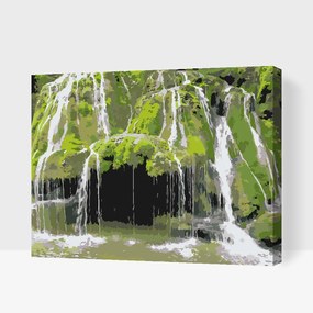Gario Maľovanie podľa čísel Vodopády Bigar, Rumunsko Rozmery: 100 x 80 cm, Rámovanie: S vnútorným rámom
