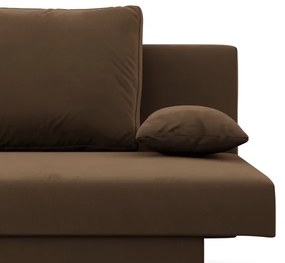 Pohovka NOLA rozkladacia, hnedá