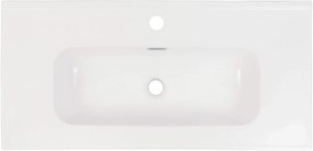 Deante Tubo, keramické umývadlo na zapustenie 800x385x160 mm, biela lesklá, DEA-CTU_6U8M