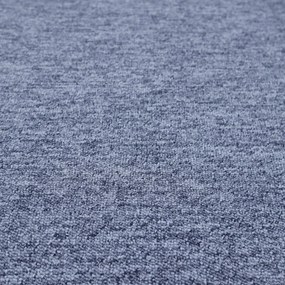 Condor Carpets, AKCIA: 100x420 cm Metrážny koberec Classica 28, záťažový, šíře, modrá, ab (mriežka), chodba / predsieň