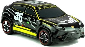 LEAN Toys Diaľkovo ovládané športové auto s ovládačom R/C, čierne