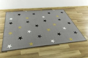 Detský koberec Stars 19 sivý