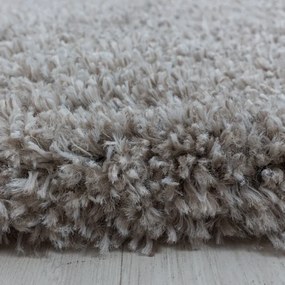 Koberec Fluffy Super Soft béžový kruh