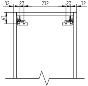 Mereo Mereo, Mailo, kúpeľňová skrinka vysoká 170 cm, čierne madlo, MER-CN574LPB