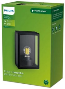 Philips - Vonkajšie nástenné svietidlo ALZOR 1xE27/25W/230V IP44