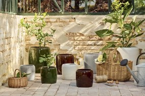 Ib Laursen Keramický obal na květiny Saigon Olive Green S