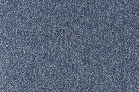 Tapibel Metrážny koberec Cobalt SDN 64062 - AB modrý, záťažový - Kruh s obšitím cm
