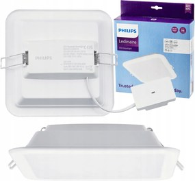 LED panel zapustený štvorcový Philips 12W 1200lm 4000K - biela