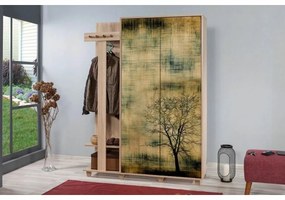 Vešiak so skriňou Garmanto Tree Sonoma Oak Double