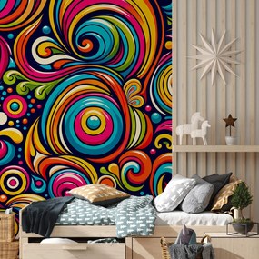 Fototapeta - Pestrofarebné špirály (147x102 cm)