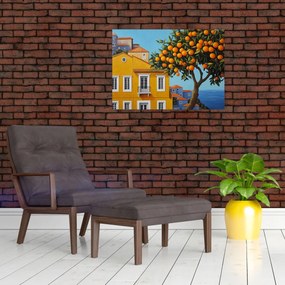Sklenený obraz - Pomarančovník (70x50 cm)