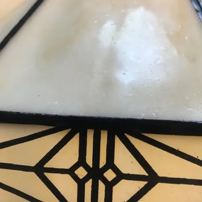 Moderná stojacia lampa Tiffany CREAM Chain 160*Ø41