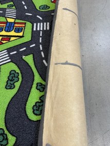 Vopi, POŠKODENÝ: 300x220 cm Detský kusový koberec City life - neúčtujeme odrezky z rolky - obšitý zo všetkých strán, na mieru, šíře, viacfarebná, filc, detská izba