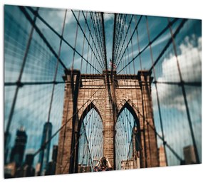 Sklenený obraz - Brooklynský most (70x50 cm)