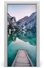 Fototapeta samolepiace na dvere horské jazero 85x205 cm