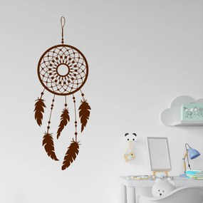 Veselá Stena Samolepka Lapač snov ornament Farba: hnědá, Veľkosť: 40 x 107 cm