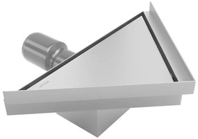 Trojuholníkový rohový sprchový žľab MEXEN FLAT 2v1 - 20 cm, 1010320