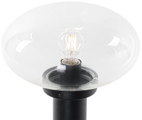 Moderná vonkajšia stĺpová lampa čierna 50 cm - Elly