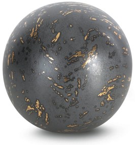 DEKORAČNÁ GUĽA ARIELA 10X10 CM GRAFITOVÁ