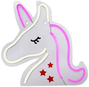 JUST LIGHT. 85025-70 - LED Neónová nástenná dekorácia NEON LED/6,5W/5V jednorožec