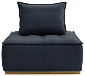 Tmavomodré ženilkové kreslo Elisa – Bobochic Paris